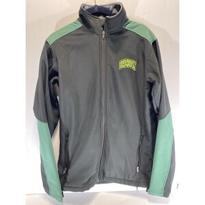 University of Oregon Ducks Softshell Jacket Men's Small Fleece Lined Zip